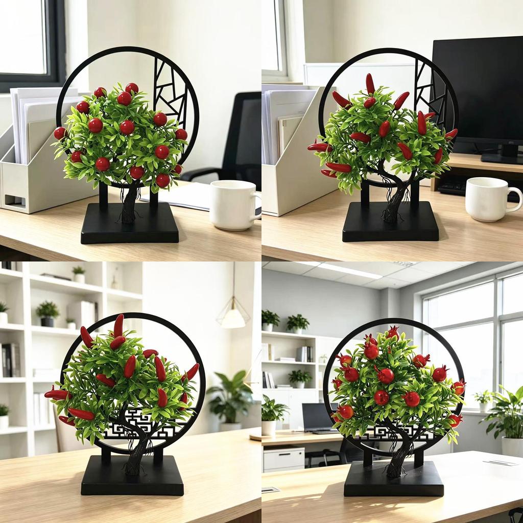 Creative Fruit Tree Decor Artificial Plant Indoor Home Office Gift For Living Room