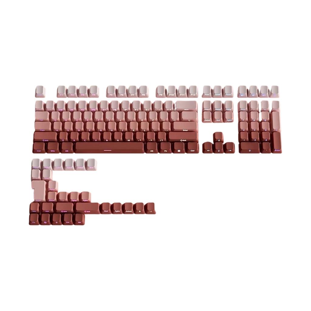 Gradation Keycaps Cartoon 133 Keys PBT Keycap Mechanical Keyboards Caps for 6.25U Keyboards Gaming Accessories