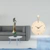 African Tribal Lady Sculpture Figurine Lightweight Modern Nordic Wall Hanging Clock Minimalist