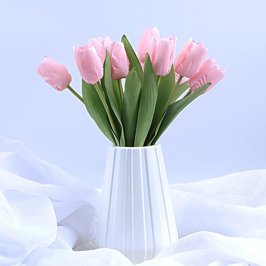 Feel Faux Moisturizing Tulipa Gesneriana Flower Bouquet For Interior Decor