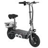 iScooter F2 Electric Scooter with Seat & Rear Basket, 500W Motor, 36V 7.8Ah Battery, 10 inch Tires, 30km/h Max Speed, 30km Range