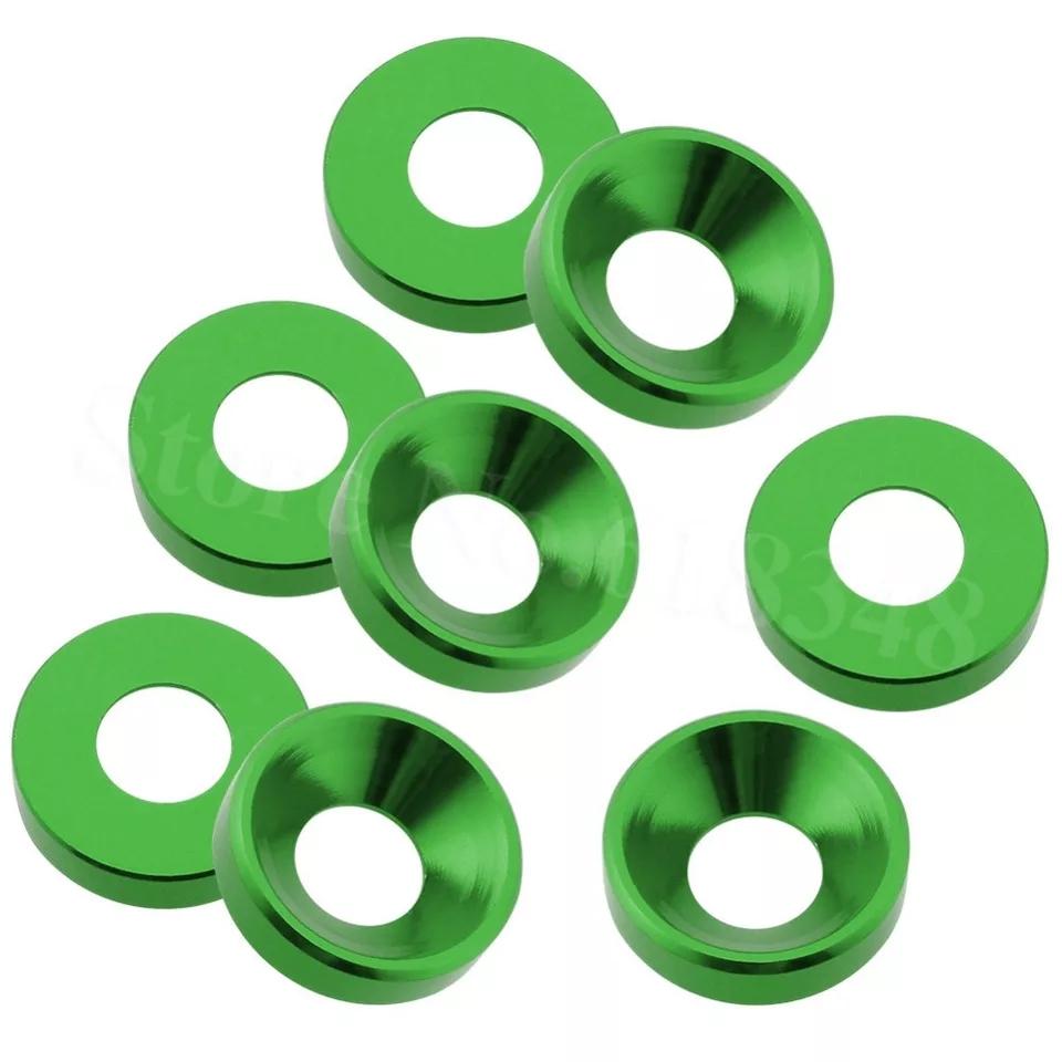 Aluminum Colourful Anodized Countersunk Head Bolt Washers Gasket Red/Grey/Golden/deep Blue/Black/purple M2 M3 M4 M5 M6