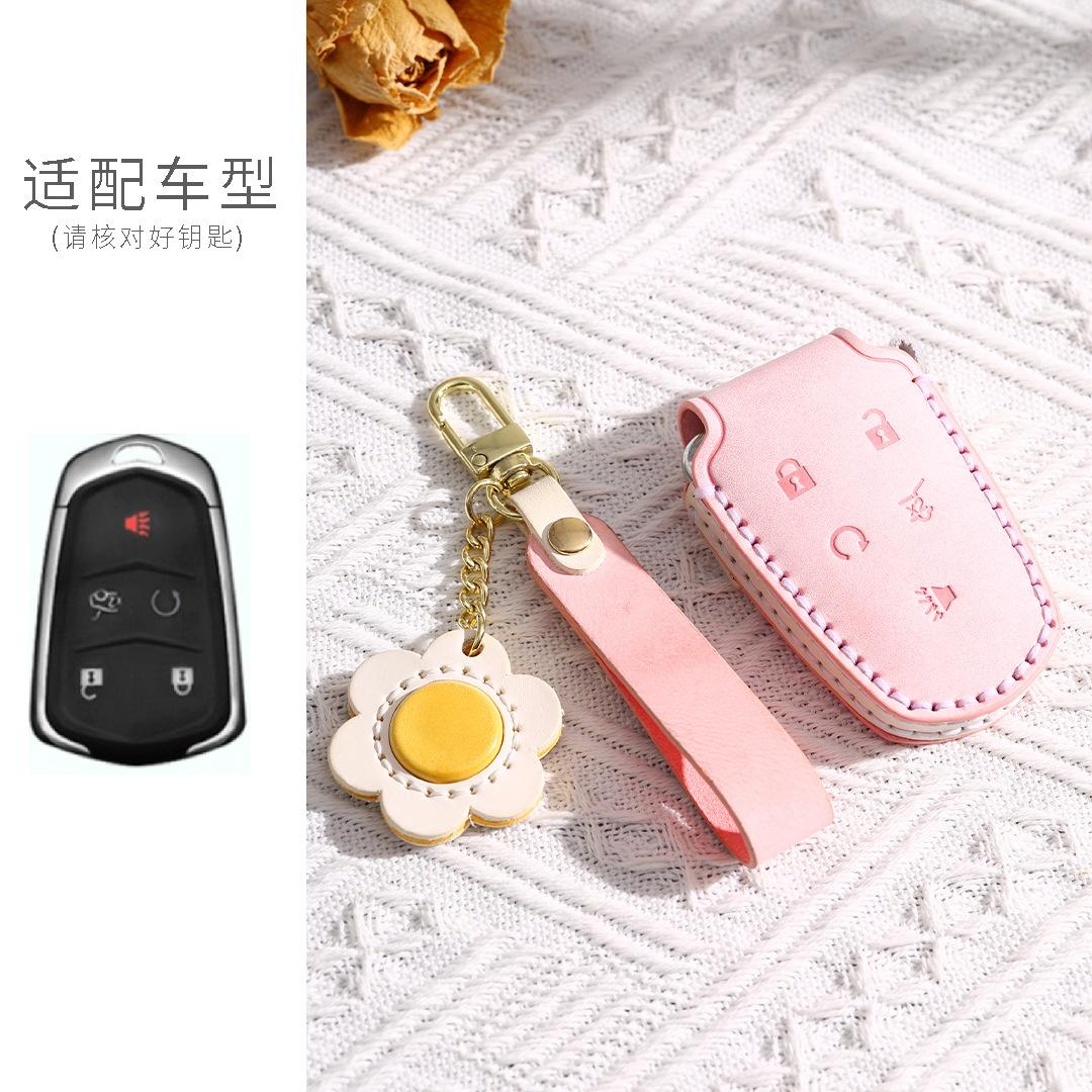 

Special Cadillac Car Key Cover 22 Xt4 New Xt5/Xt6 Leather Ct5 Protective Case Leather Women S Models
