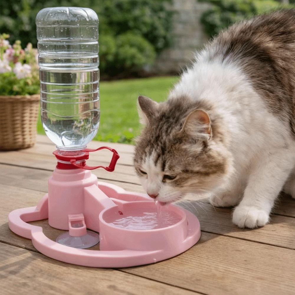 Leak Proof Cat Water Dispenser Automatic Gravity Water Bowl New Cat Drinking Fountain For Cats