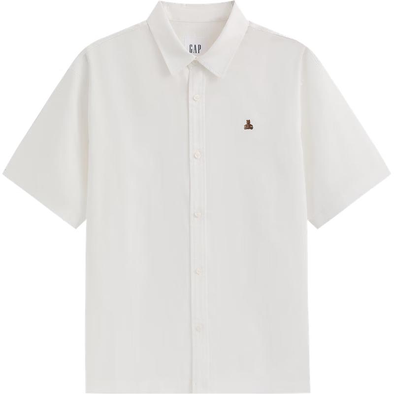 GAP Men s 2026 Summer Embroidered Bear Loose Polo Shirt S