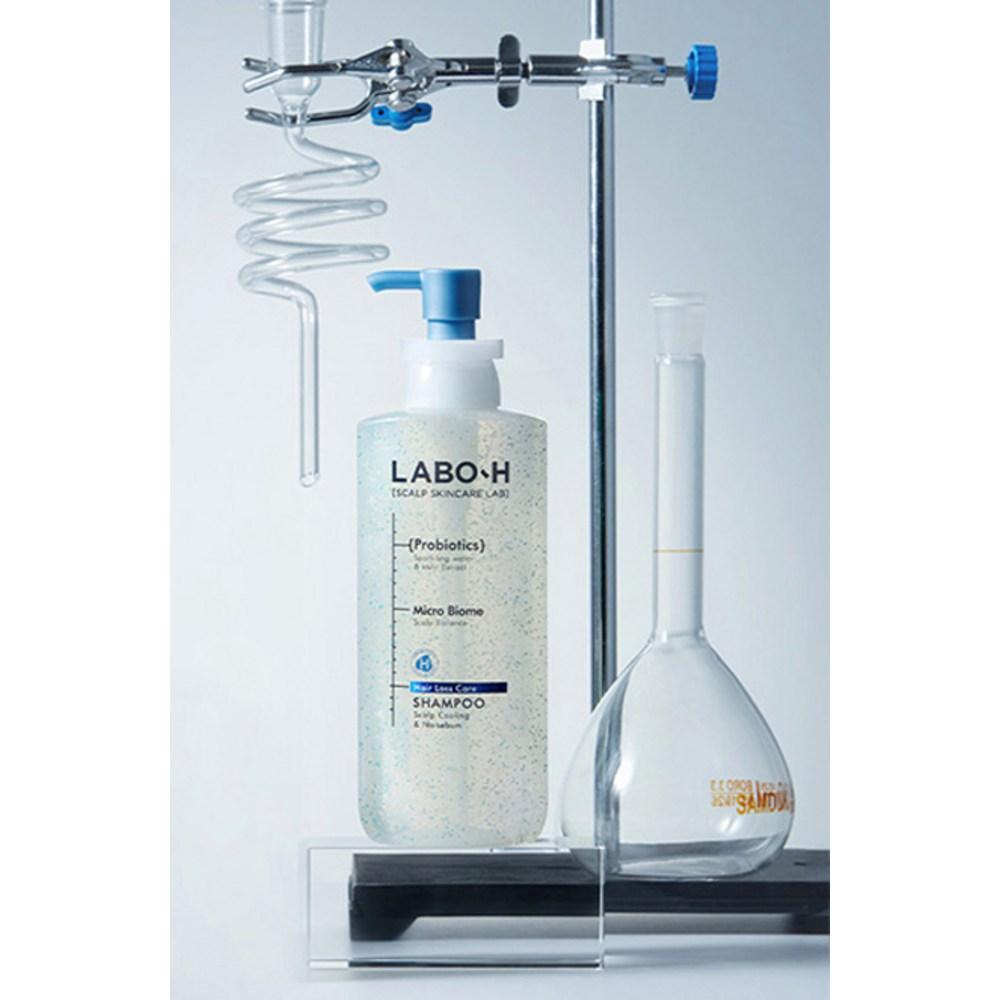LaboH Chłodzący szampon do skóry głowy i zapobiegający sebum, 2 sztuki, 400 ml
