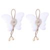 1 Pair of Magnetic Butterfly Flower Drapery Holders with Adjustable Length for Home Decors Curtain Tiebacks Straps Tie