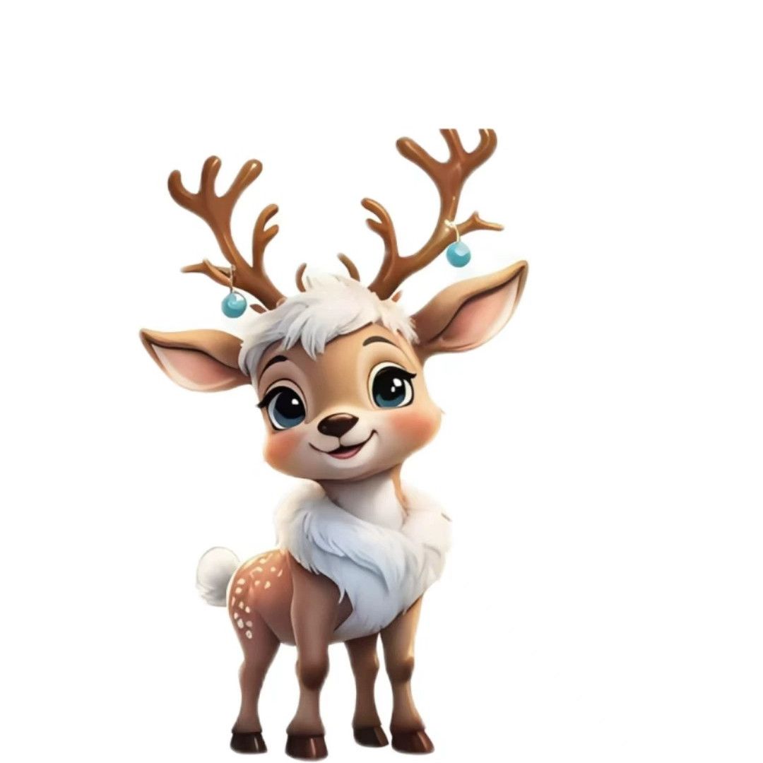 

Рождественские украшения мультяшный лось рождественская елка подвесное украшение 2D плоский акриловый кулон для дерева украшение окна автомобиля