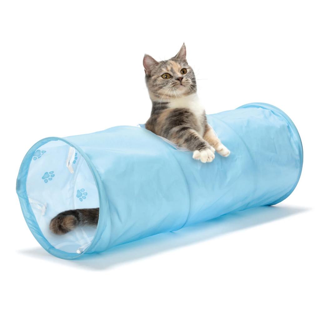 Nekoichi Cat Tunnel Blue Cat Toy