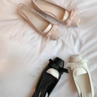 Versatile Chunk-heeled Ballet Single Shoes Women's Shoes and Sandals