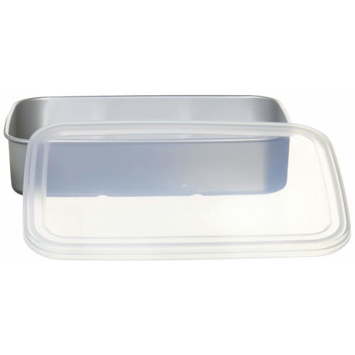 Skater Aluminum Quick Freezer Storage Container, Large, 1200ml, Natural, Made in Japan, AKH4-A