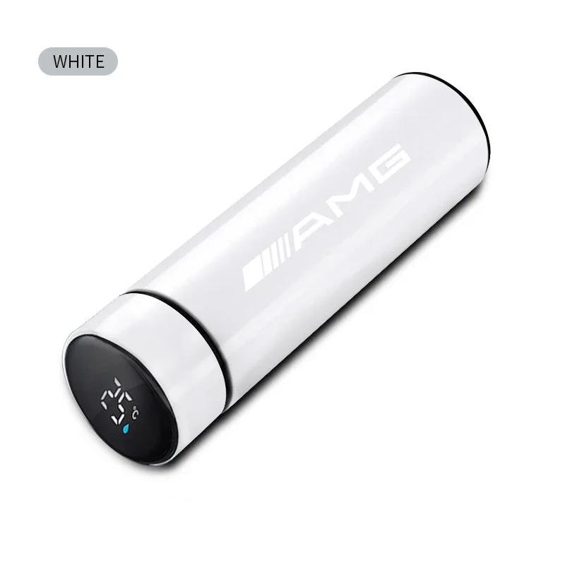 

For Benz GLC GLK 1PCS Car Smart Thermos Bottle Temperature Display Cup For Mercedes Benz AMG B/C/E/S Class A Class C200L GLC GLK