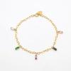 The Same Fashionable Light Luxury Multicolored Zircon Women'S Bracelet Personalized Titanium Steel Jewelry Jewelry Does Not Fade