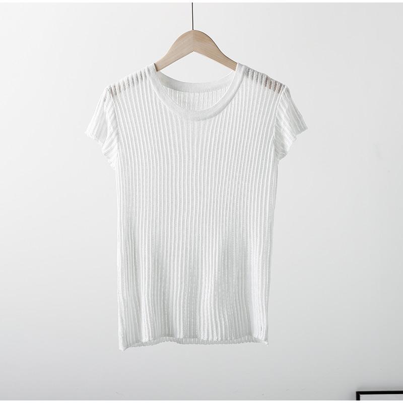 Сексуальная прозрачная женская футболка — фото 6