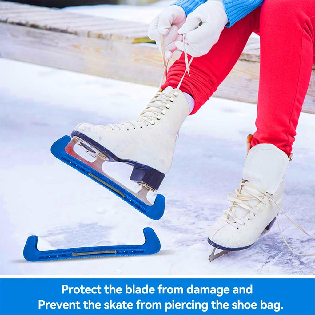 Ice Skate Guards Adjustable Skate Blade Cover Figure Skate Protective Cover Elastic Skate Protector Skating Accessories