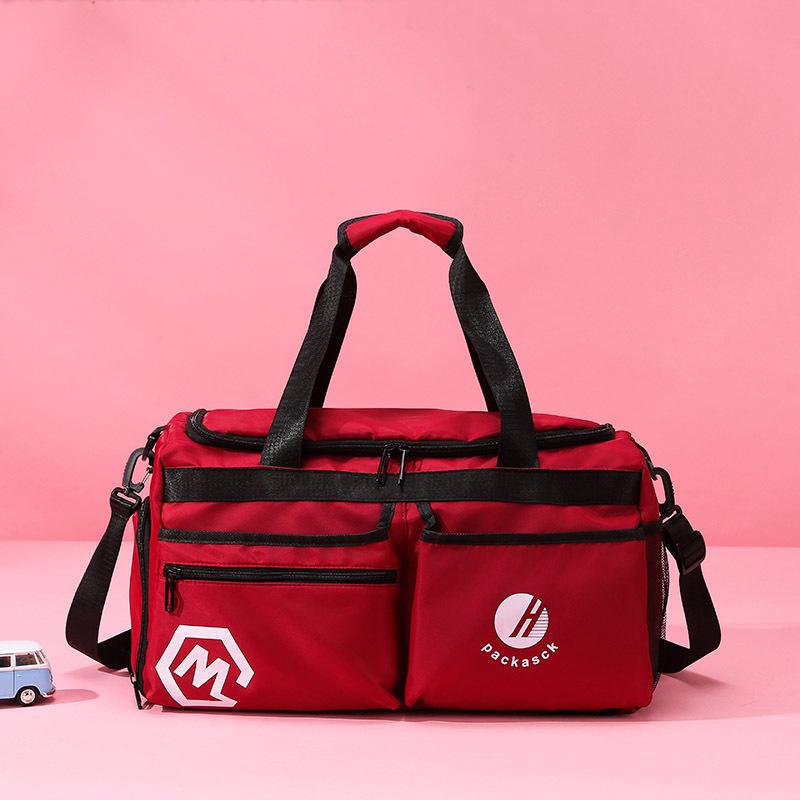 Large Capacity Travel Bag Independent Shoe Compartment Fitness Multi-compartment Multifunctional Waterproof Wear-resistant Handbag