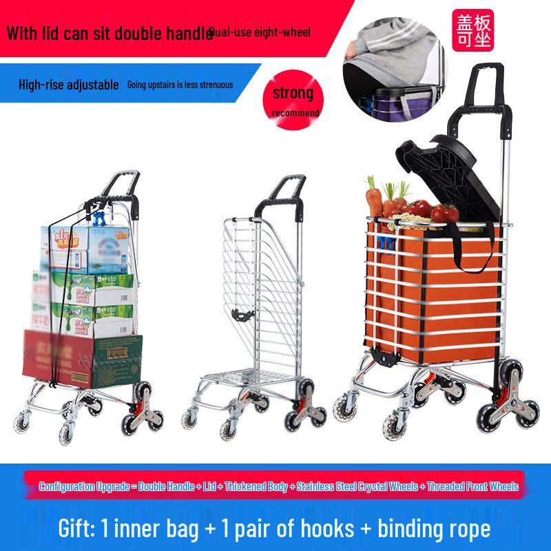 TANCHUAN Portable Foldable Shopping & Utility Cart