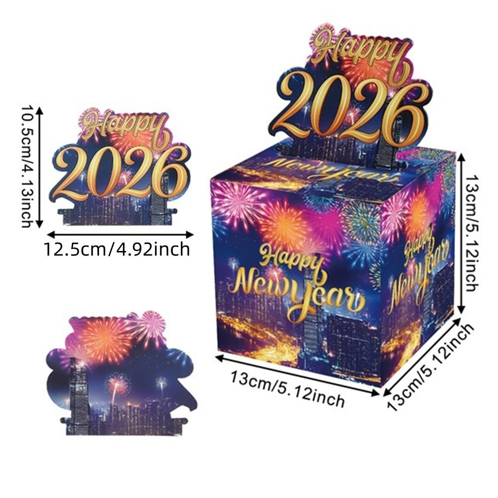 Christmas Money Boxes Cash Gift Boxes Happy New Year Fireworks Bank Note Box Party Festival Atmosphere Surprise Decorations Prop