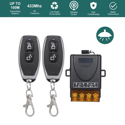 433Mhz AC85-220V 1CH Wireless Remote Switch Relay Receiver Transmitter Universal Remote Control Switch Module and  RF Transmitter Remote Controls
