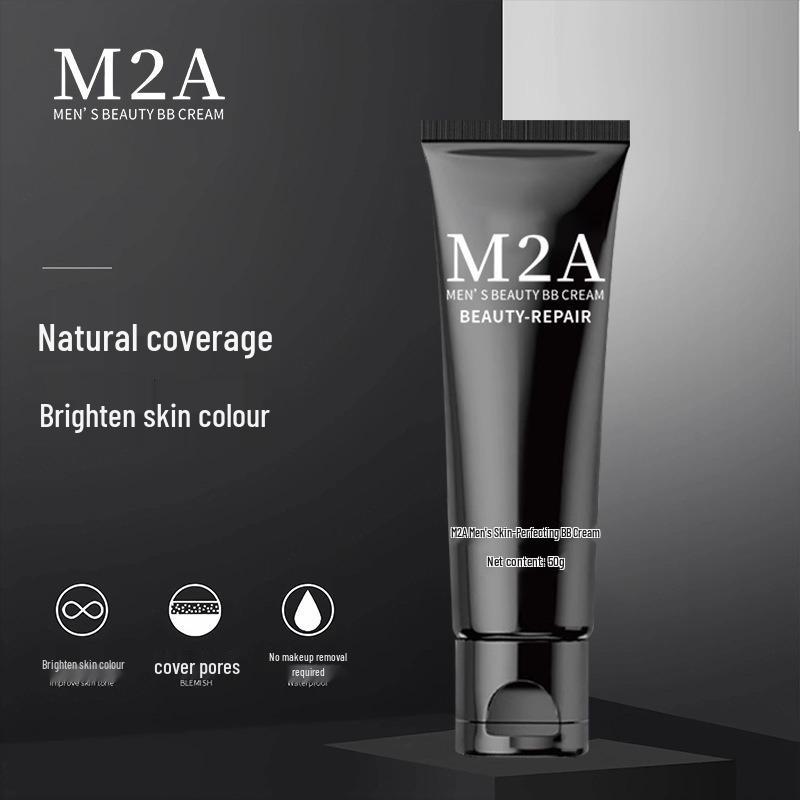 

Крем для мужчин без макияжа Douyin M2A: Натуральный консилер и средство для улучшения цвета лица для маскировки следов от акне и для студенческих вечеринок.