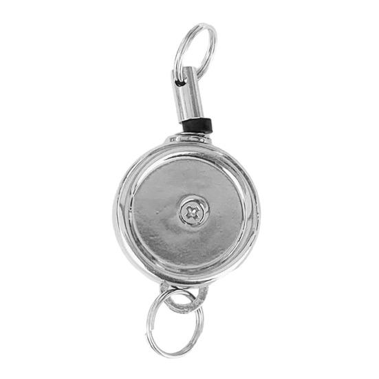 Mini Chaveiro Retrátil Liga Pesada Portátil Leve Fivela de Puxar Telescópica Porta-Chaveiro Anti-perda