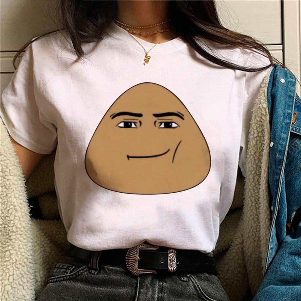 

Pou Tee women anime funny t-shirts girl anime comic Japanese clothes