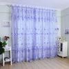 Printed Drape Curtain 100X200CM Sheer Curtains Fashion Tulip Window Screen  For Living Room