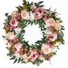 Artificial Flower Wreath Easter Valentines Day Decor Hotel Restaurant Door Hanging Decoration
