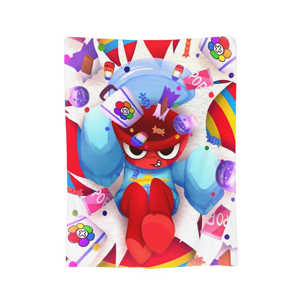 Game Dandy's World Blanket Velvet Textile Decor  Portable Super Warm Throw Blankets for Bedding Outdoor Plush Thin Quilt