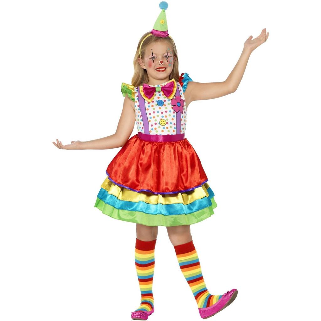 Smiffys Girls Deluxe Clown Costume Set