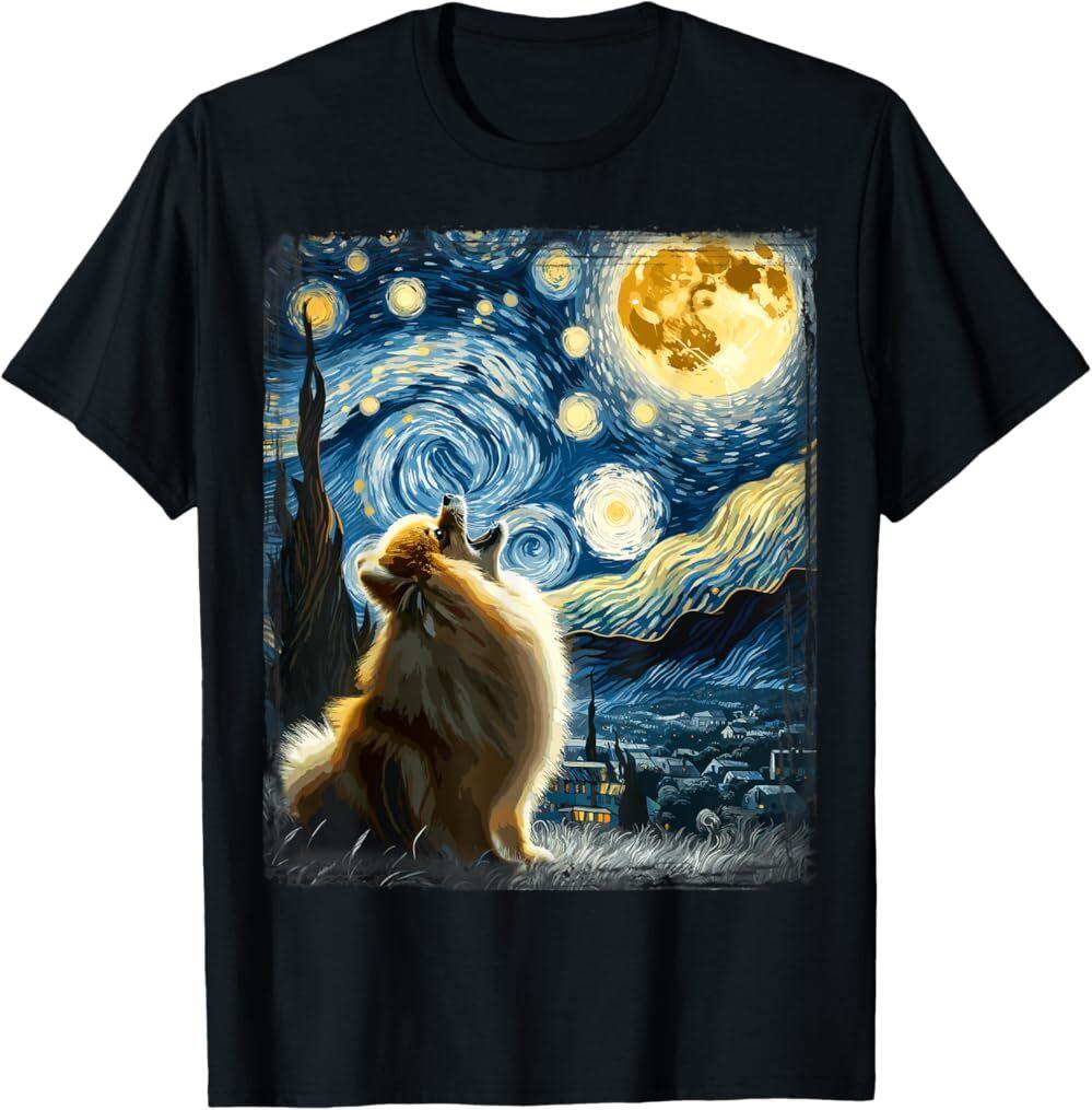 Pomeranian Dog Canine Art Pomeranian T-Shirt New XXXXL
