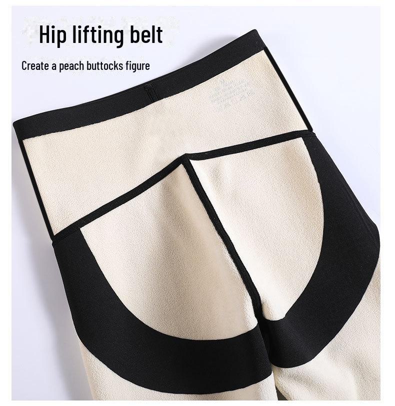 Lambskin Winter Leggings for Women - Velvet-Enhanced, Slimming Fit