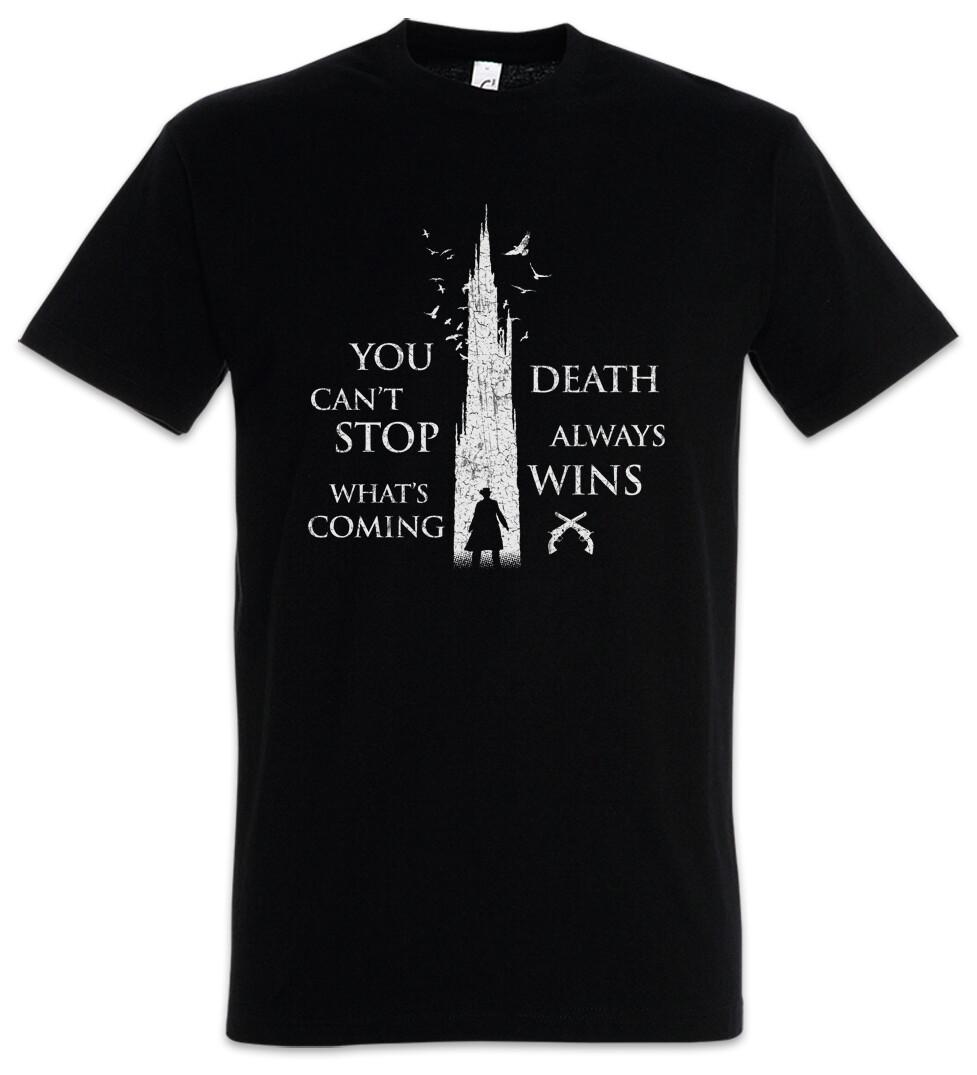 Death Always Wins T-Shirt The Dark Sign Insignia Logo Tower Gan Deschain Eddie S