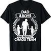 Papa und 2 Jungs das perfekte Chaos Team Papa von zwei Söhnen T-Shirt
