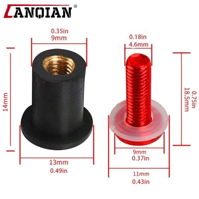 10PCS Fairing Screw For HONDA AfricaTwin XRV750 XRV 750 XRV650 XRV 650 Africa Twin Motorcycle Accessories Windscreen Bolts
