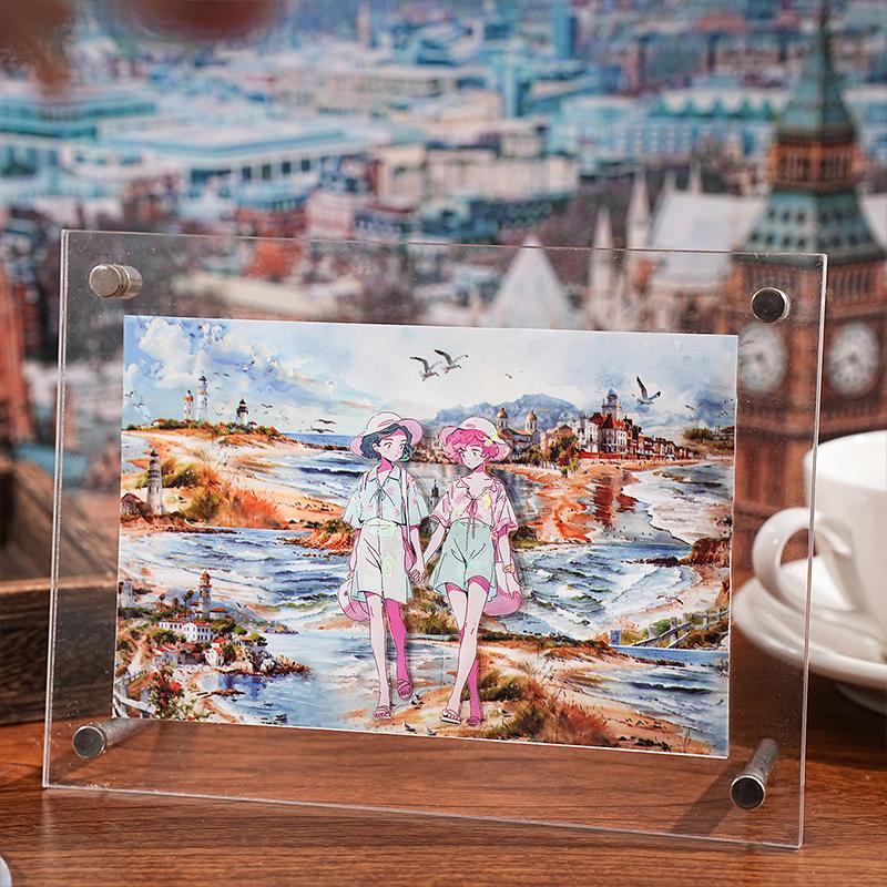 PET City Landscape Theme Tape Landscape Series Hand Account Base Material DIY Tape Creative Collage Card Photo Frame Decoration