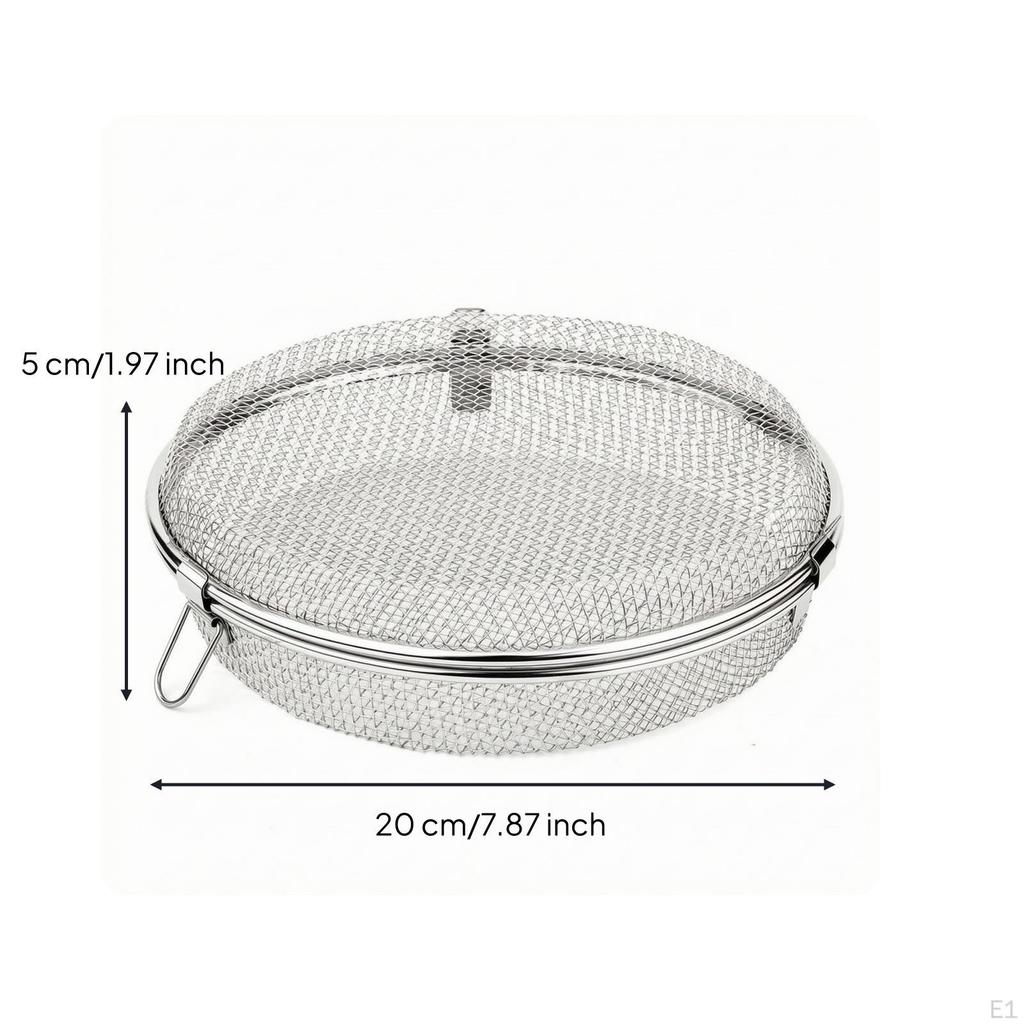 Barbecue Basket 304 Stainless Steel Grilling with Mesh Food Grade for Home Cooks, Campers,