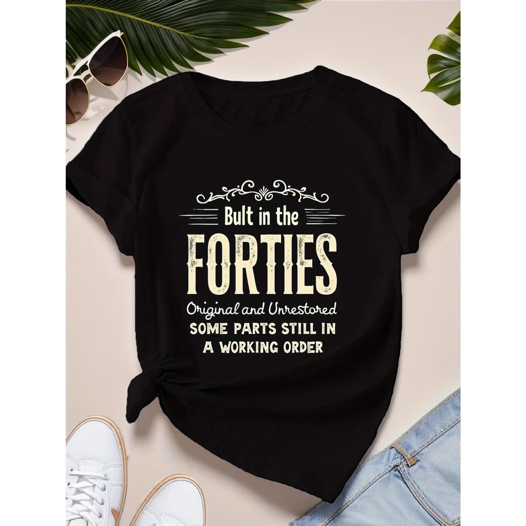 

Casual Short Sleeve T-Shirt for Women in Plus Sizes, Designed in The 1940S Style with A Black Geometric Pattern, Featuring A Round Neck S чёрный
