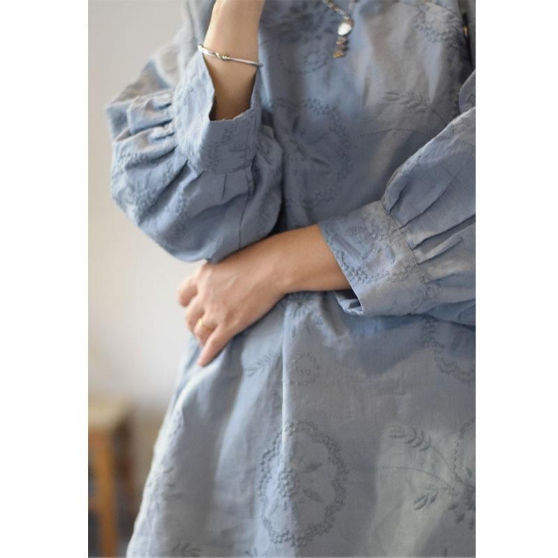 Johnature Женская весенняя стирка с вышивкой — фото 5