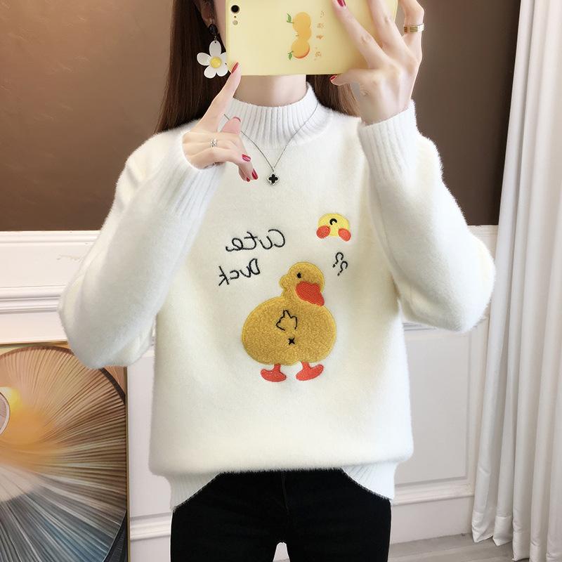 Svetr s krátkým rukávem Dámský Tričko s volným rukávem Všestranné pletené spodní tričko Dámský top