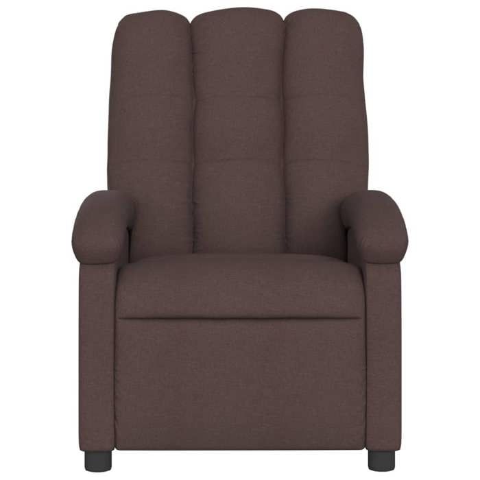 VidaXL Fauteuil Inclinable, Chaise de Relaxation avec Dossier, Siège avec Repose-pied, Fauteuil TV de Salon, Moderne, Marron 371732