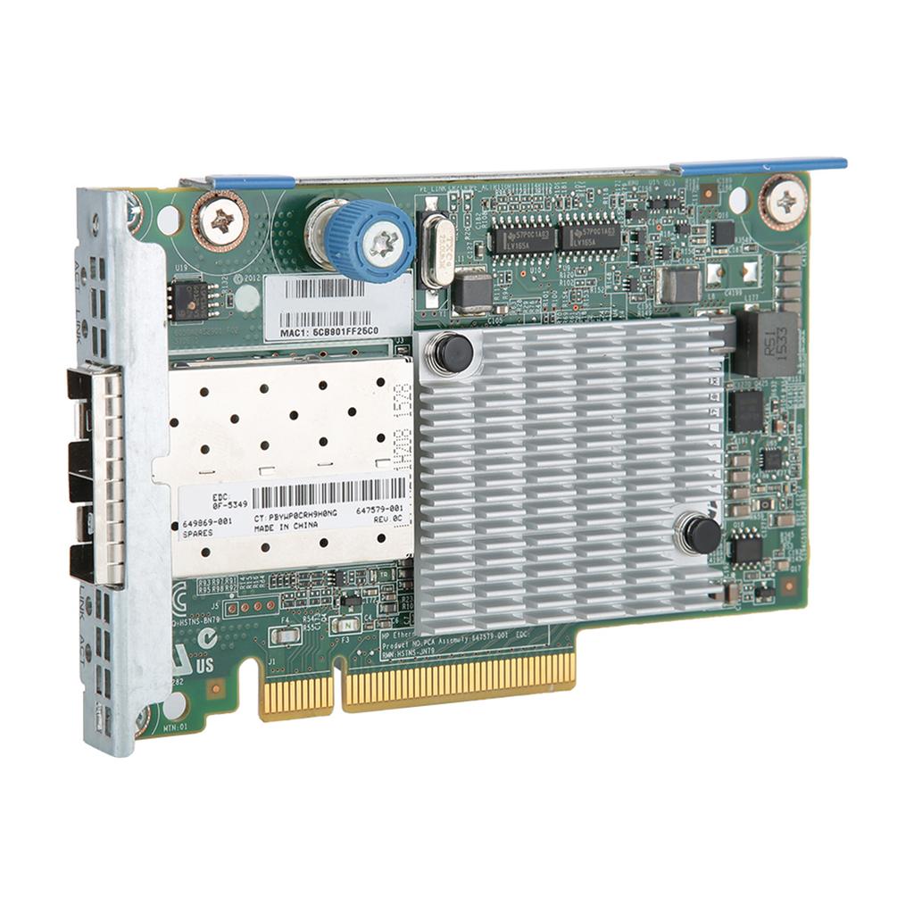 Çift Portlu Ethernet Adaptörü 10Gbps 647579-001 649869-001 Fiber Optik Ethernet Adaptörü