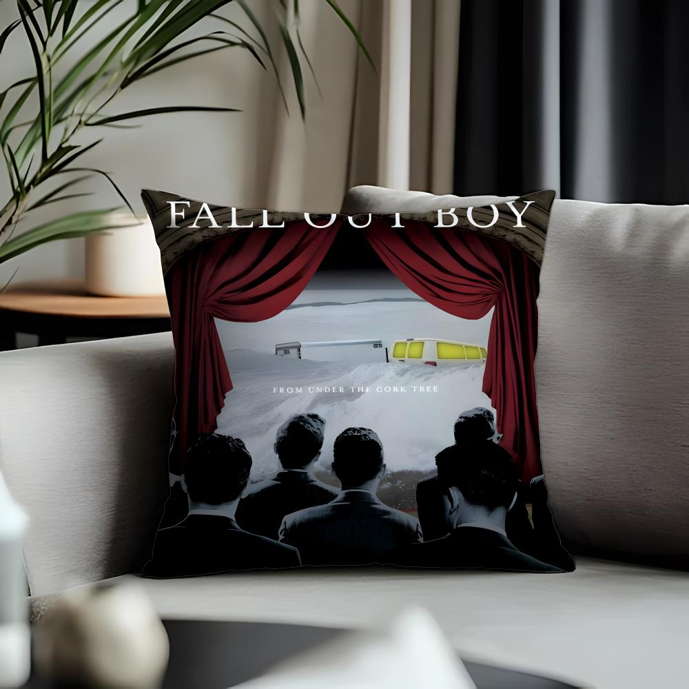 Viral FFall Out Boyable Cushion Cover Antidustmite Pillowcase Invisible Zipper Silky Short Plush Sofa Cushion Cover