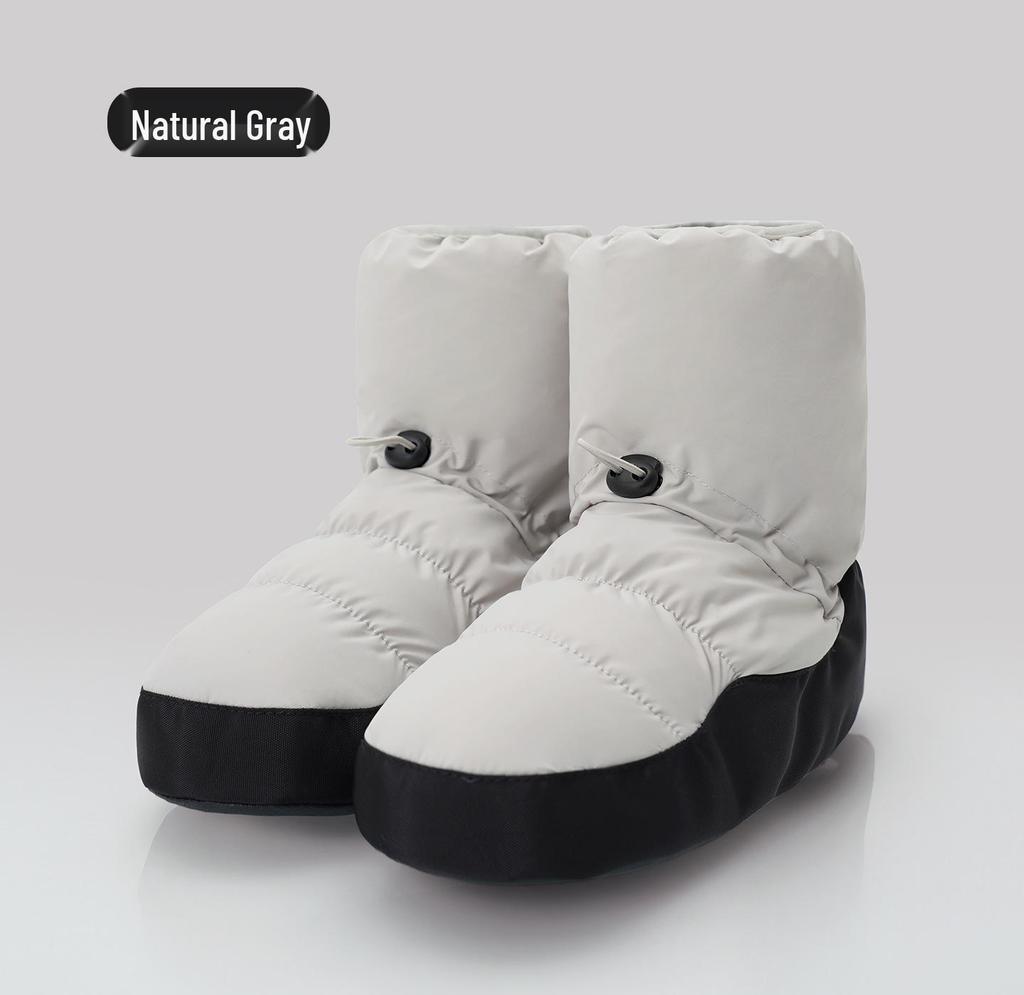 Women's Fleece Lined Ballet Warm-Up Boots - Autumn/Winter Practice Shoes for Dancers