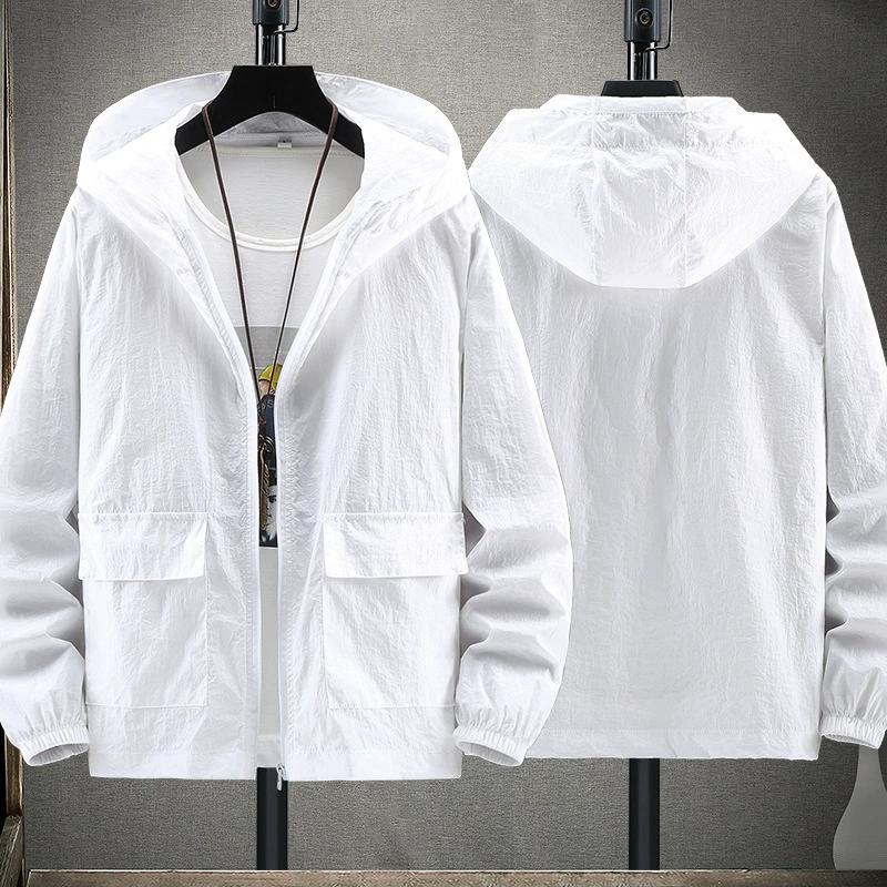 Chaqueta ligera y fina con capucha para hombre, ropa de verano a prueba de sol, para pesca y caza, de secado rápido