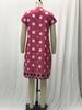 2025 Spring/Summer Polka Dot V-Neck Midi Dress - European & American Women's Fashion