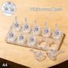 10 Grid Non-Magnetic Acrylic Nail Stand False Nail Display Stand Tips Holder For Cat Eye Gel Press On Nails Display Rack Practic