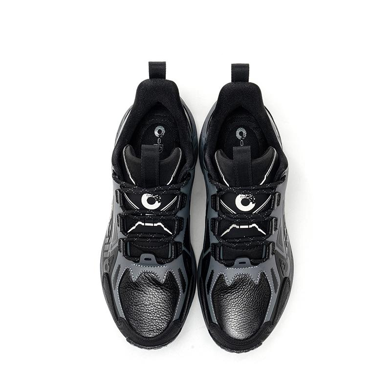 ONEMIX Autumn Winter Leather Walking Shoes Men Non-slip Wear-Resistant Hiking Shoes Soft Elastic Shock Absorbing Running shoes