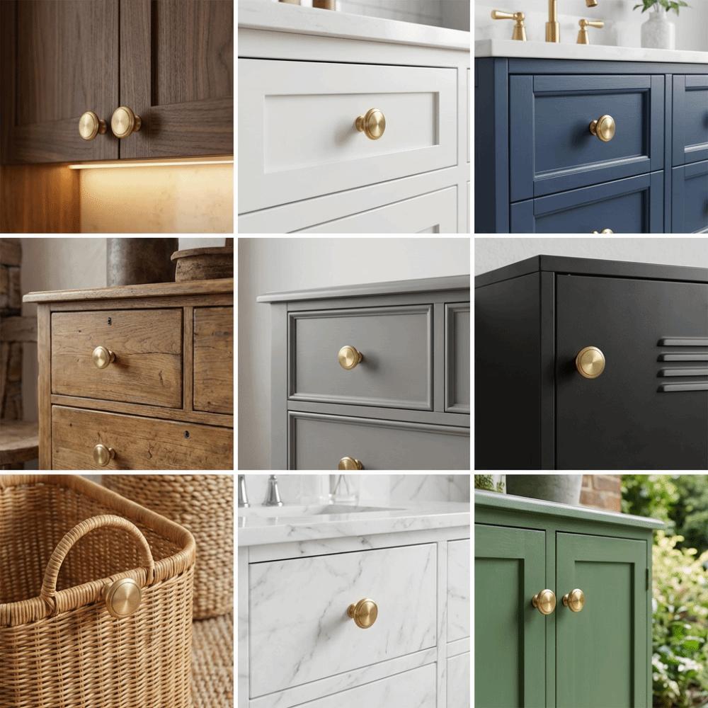 Small Size Cabinet Drawer Handle Golden Color Furniture Handle  Cabinet Application