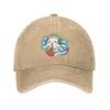 Vintage Cute Axolotl RaUnisex Baseball Cap Unisex Style Distressed Washed Snapback Hat Animal Outdoor Running Golf Gift Hats Cap